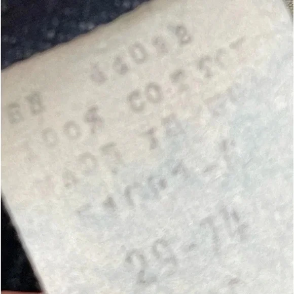 Vintage Chatts Island midi pleated blue denim jean flare skirt size 10 - Picture 13 of 13